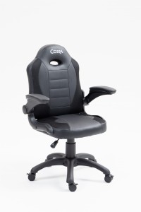 Fotel gamingowy dla dziecka Cobra JUNIOR PRO CRF-2306 BLACK (skórzany)