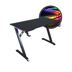 Biurko gamingowe Cobra CRF4576RGB Black LED RGB 120 cm