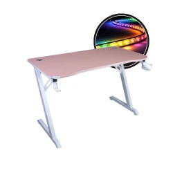 Biurko gamingowe Cobra CRF4575RGB Pink LED RGB 120 cm