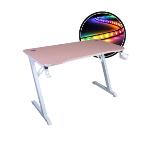 Biurko gamingowe Cobra CRF4575RGB Pink LED RGB 120 cm