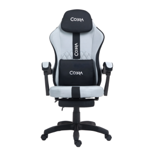 Fotel gamingowy z podnóżkiem Cobra PLAYER 5.0 CRF55GR gray