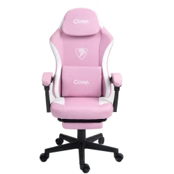 Fotel gamingowy z podnóżkiem Cobra PLAYER 5.0 CRF54PK pink
