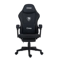 Fotel gamingowy z podnóżkiem Cobra PLAYER 5.0 CRF53BK black
