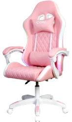 Fotel gamingowy LED RGB + BT głośniki Cobra WS8151 Pink