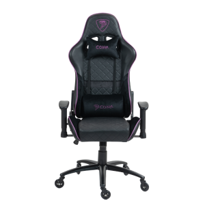PROMOCJA Skórzany fotel gamingowy Cobra DRACO CRF190 PINK