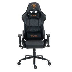 PROMOCJA Skórzany fotel gamingowy Cobra DRACO CRF191 Black