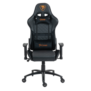 PROMOCJA Skórzany fotel gamingowy Cobra DRACO CRF191 Black
