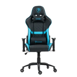 PROMOCJA Skórzany fotel gamingowy Cobra DRACO CRF192 Blue