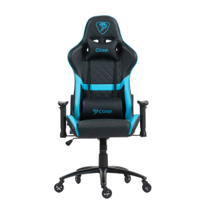 PROMOCJA Skórzany fotel gamingowy Cobra DRACO CRF192 Blue