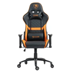 PROMOCJA Skórzany fotel gamingowy Cobra DRACO CRF193 Orange