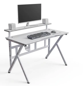 Biurko gamingowe z półką Cobra CR4010WH białe 120 cm