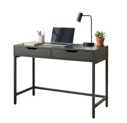 Ergonomiczne biurko do biura z szufladami Cobra CROWN HD400BK, czarny 100x48 cm