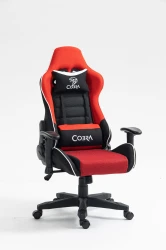 PROMOCJA Fotel gamingowy dla dziecka Cobra REBEL CR200 czerwono-czarny